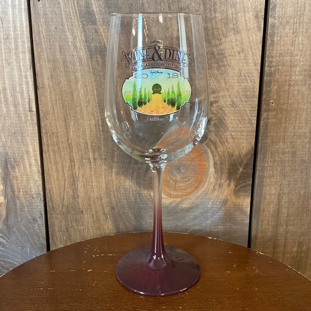 runDisney 2018 Wine & Dine Half Marathon Weekend Wine Glass